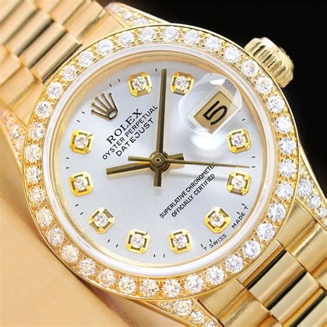 presidential rolex women's|women's rolex watch diamond bezel.